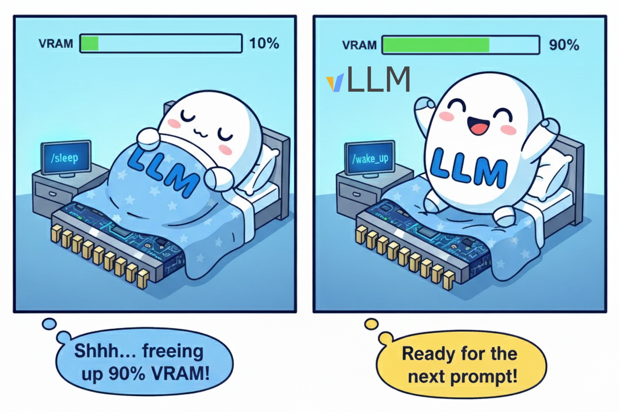 Zero-Reload Model Switching with vLLM Sleep Mode