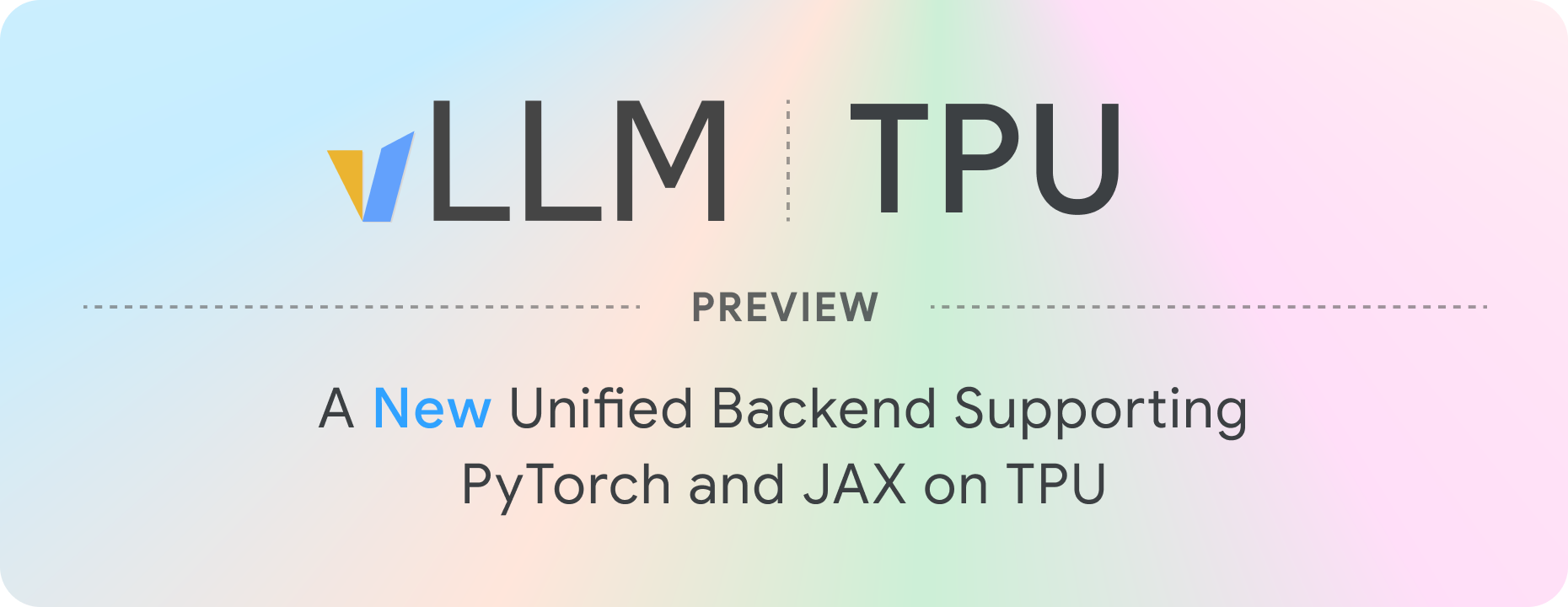 vLLM TPU: A New Unified Backend Supporting PyTorch and JAX on TPU
